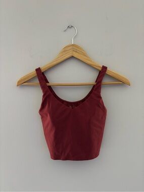 Aerie OFFLINE Burnt Rust Crop Top Women’s Athletic Athleisure Top Size Small